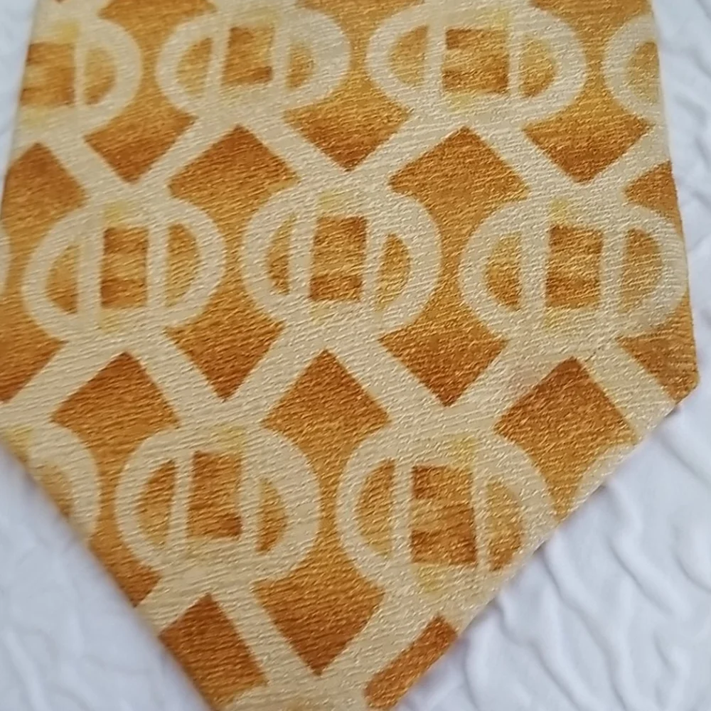 VTG Henry Grethel Orange/Yellow 70s styl ties